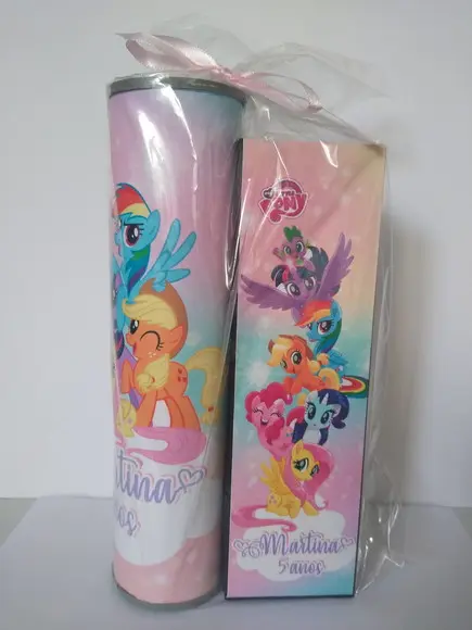 Kit Pega Vareta e Domino Personalizado My Little Pony