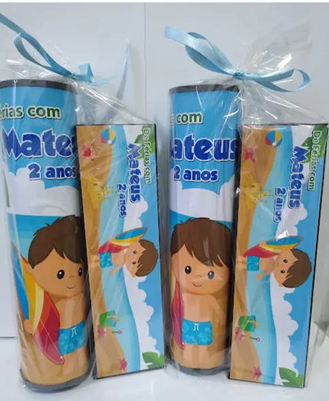 Kit Pega Vareta e Domino Personalizado Praia Pool Party