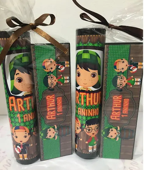 Kit Pega Vareta e Domino Personalizado Turma do Chaves