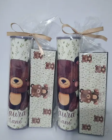 Kit Pega Vareta e Domino Personalizado Ursos