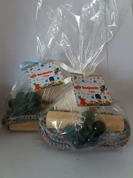 Kit Pião Corda e Bolinha de Gude Brinquedos Antigos