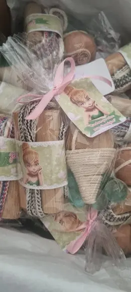 Kit Pião Corda e Bolinha de Gude Tinker Bell