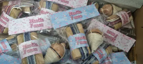 Kit Piao e Corda Festa Azul e Rosa