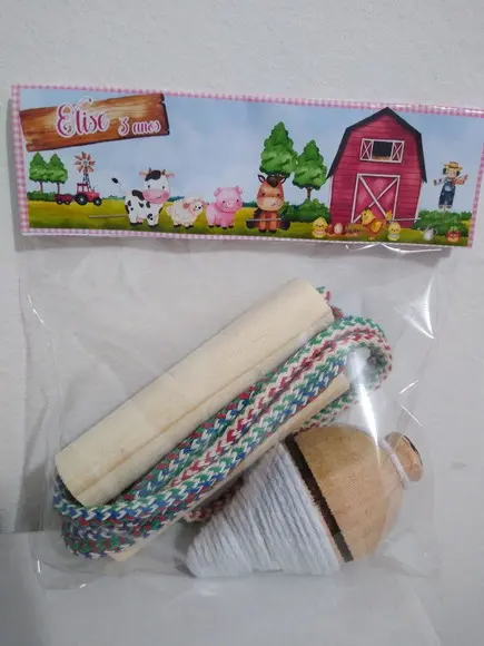Kit Pião e Corda Fazendinha