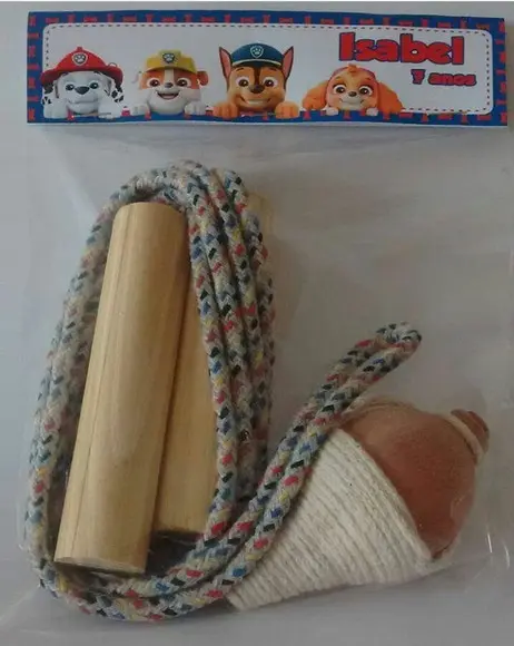 Kit Pião e Corda Patrulha Canina