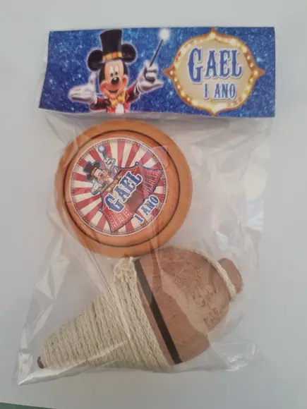 Kit Pião e Ioio Circo Mickey