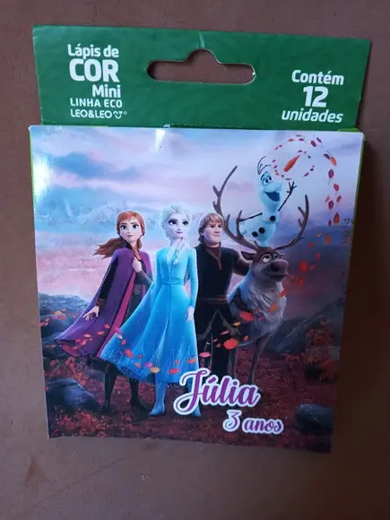Lápis de Colorir Frozen 12 Cores