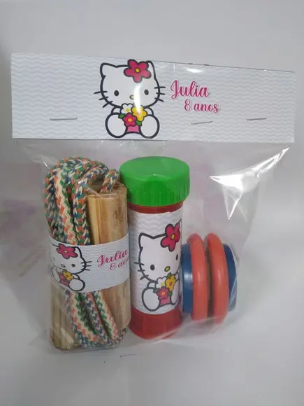 Kit Pula Corda, Ioiô e Bolinha de Sabão Hello Kitty
