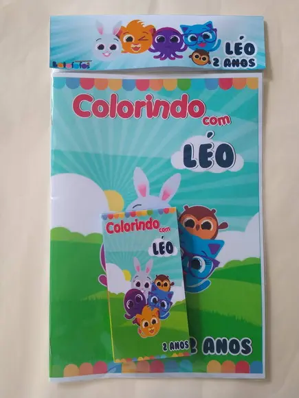 Livro de Colorir c/ Giz Bolofofos