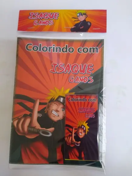 Livro de Colorir c/ Giz Naruto