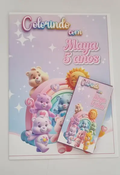 Livro de Colorir c/ Giz Ursinhos Carinhosos