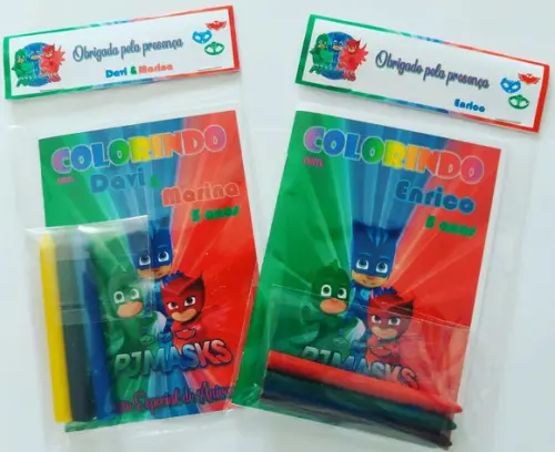 Mini Livro de Colorir c/ 3 Giz