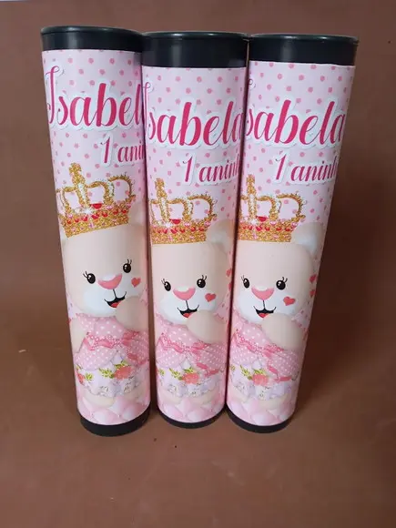Pega Vareta Personalizada Ursinha Rosa