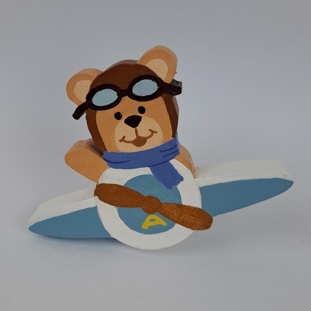 Puxador de Ursinho aviador para Decoração de quarto de bebê Be