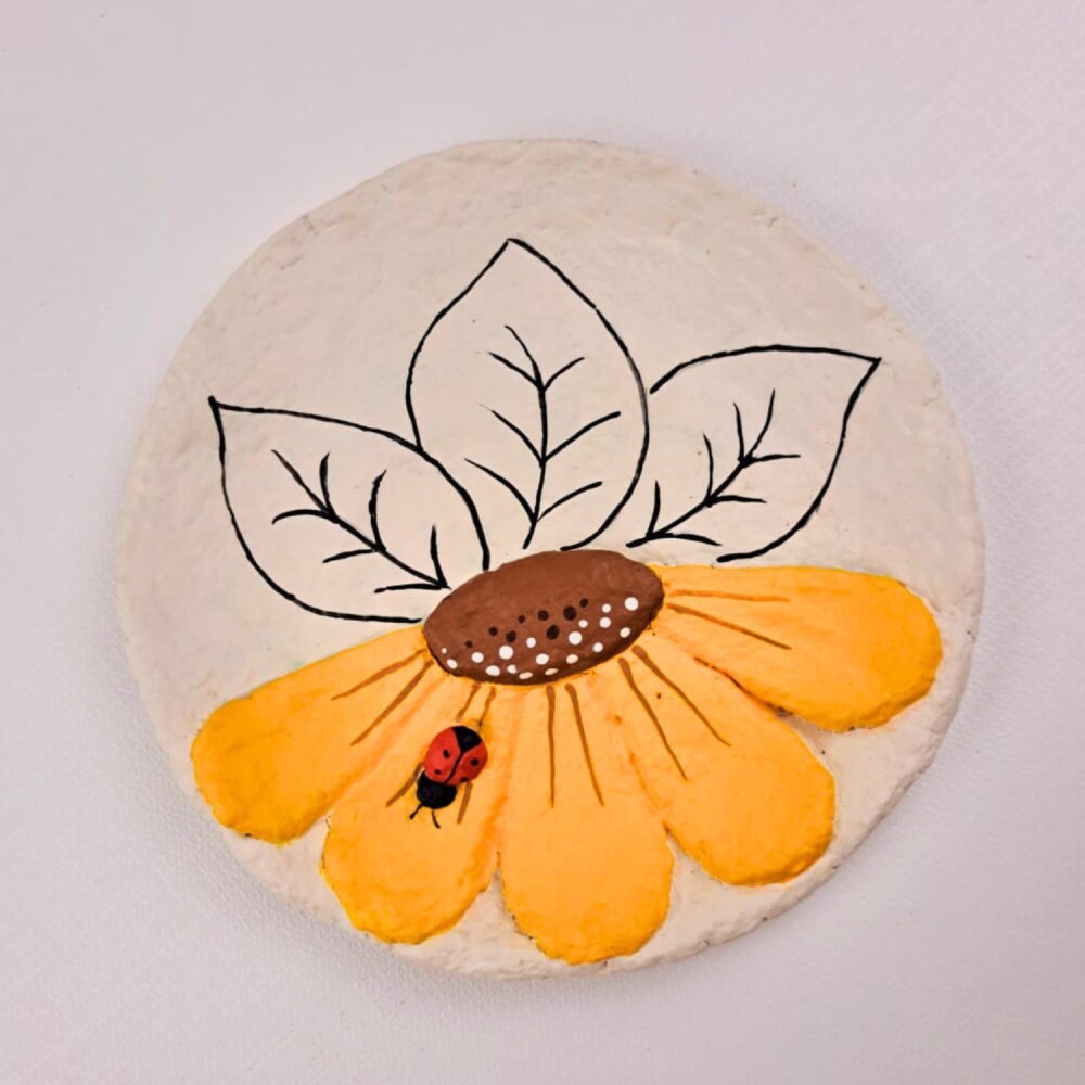 Prato de parede de flor