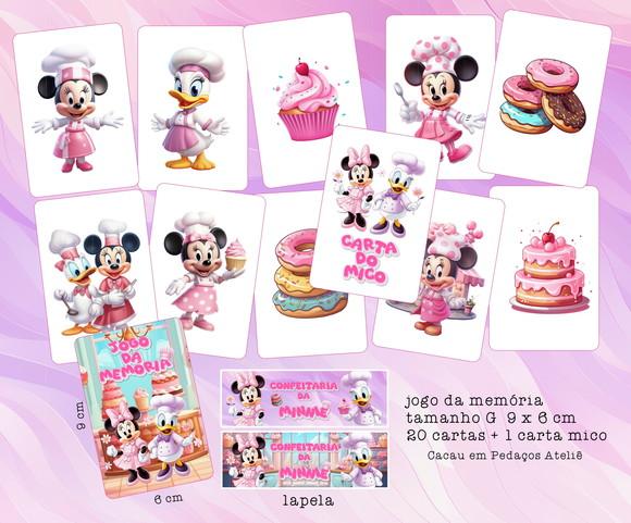 20 Jogos da Memória G Confeitaria da Alice Personalizado