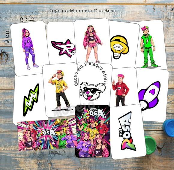 Emily Vick Dos Rosa Lembrancinha Infantil Jogo da Memória Person