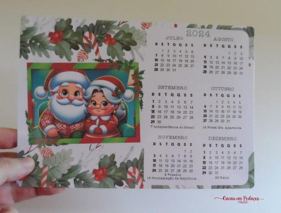50 Calendários 15x20 cm Personalizado Natal Ano Novo Brinde