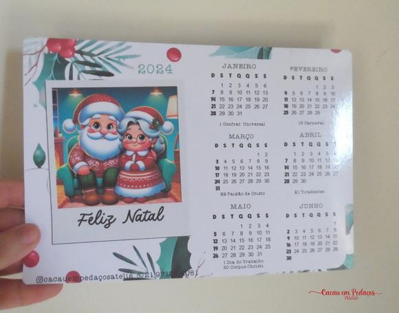 50 Calendários 15x20 cm Personalizado Natal Ano Novo Brinde