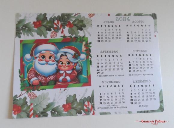 50 Calendários 15x20 cm Personalizado Natal Ano Novo Brinde