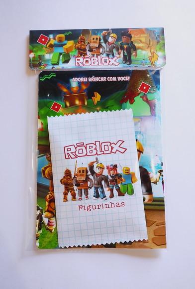 Álbum com Figurinhas Roblox Desenho Colorir Aniversário