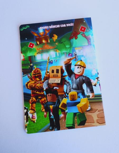 Álbum com Figurinhas Roblox Desenho Colorir Aniversário