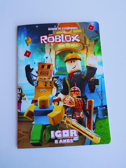 Álbum com Figurinhas Roblox Desenho Colorir Aniversário