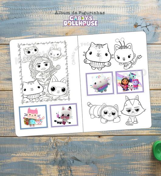 Álbum de Figurinhas Casa Mágica da Gabby Desenhos Colorir