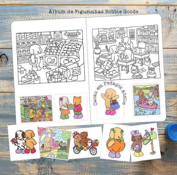Álbum de Figurinhas Bobbie Goods Lembrancinha Festa Infantil