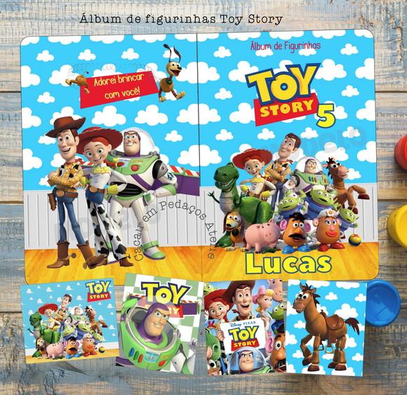 Álbum de Figurinhas com Desenhos para Colorir Toy Story