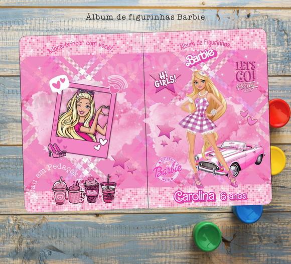 Barbie Álbum de Figurinhas e Desenhos lembrancinha festa infanti
