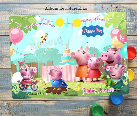 Álbum de Figurinhas e Desenhos de Colorir Lembrancinha de festa