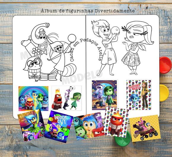 Álbum de Figurinhas e Desenhos de Colorir Divertidamente