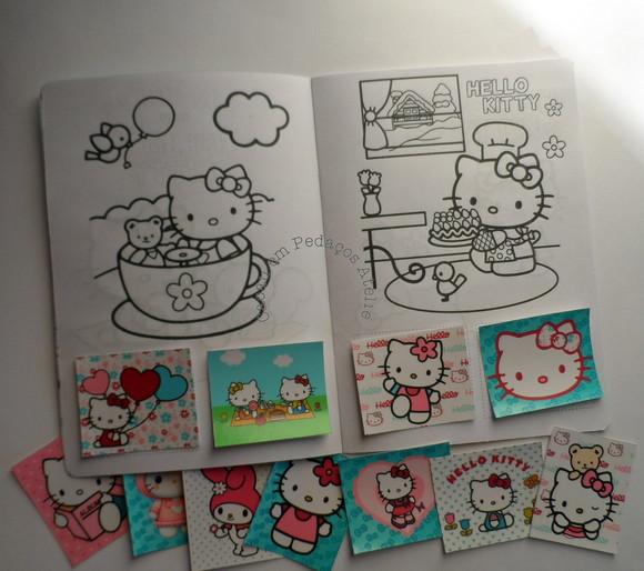 Álbum de Figurinhas e Desenhos de Colorir Hello Kitty