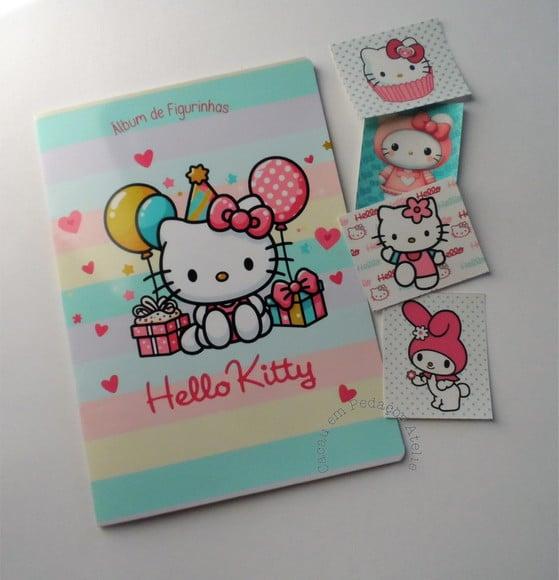 Álbum de Figurinhas e Desenhos de Colorir Hello Kitty