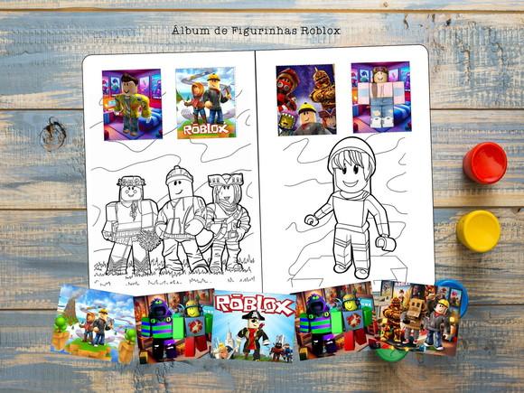 Álbum de Figurinhas e Desenhos de Colorir Roblox