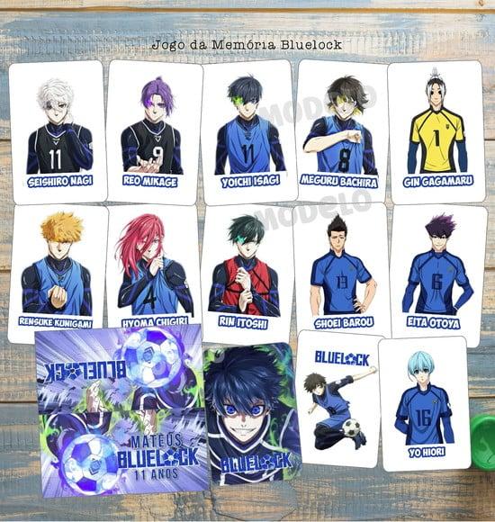 Bluelock Jogo da Memória 23 Cartas Lembrancinha Aniversário