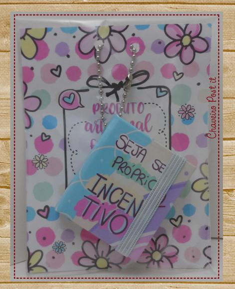 Bloco Chaveiro Post It Adesivo com 100 Folhas