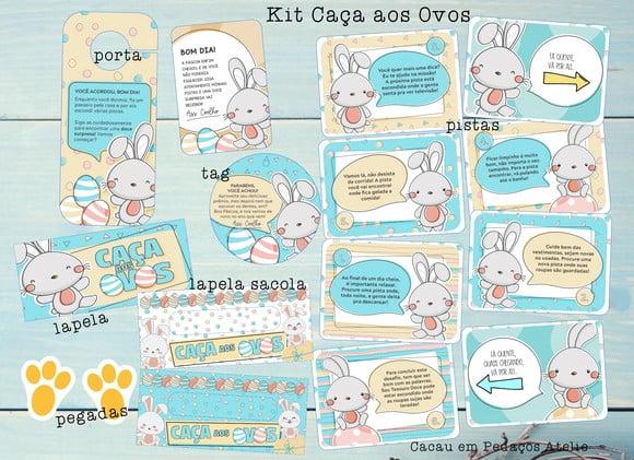 Caça aos Ovos + Desenhos para Colorir Páscoa