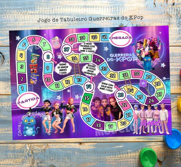 Guerreiras do Kpop Huntrix Jogo de Tabuleiro Lembrancinha