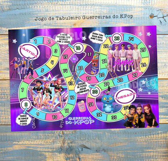 Guerreiras do Kpop Huntrix Jogo de Tabuleiro Lembrancinha