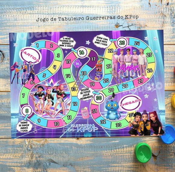 Guerreiras do Kpop Jogo de Tabuleiro Lembrancinha Huntrix