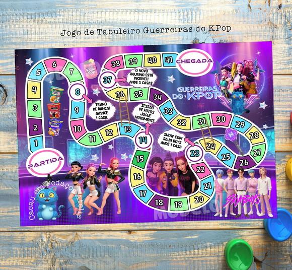 Guerreiras do Kpop Huntrix Jogo de Tabuleiro Lembrancinha