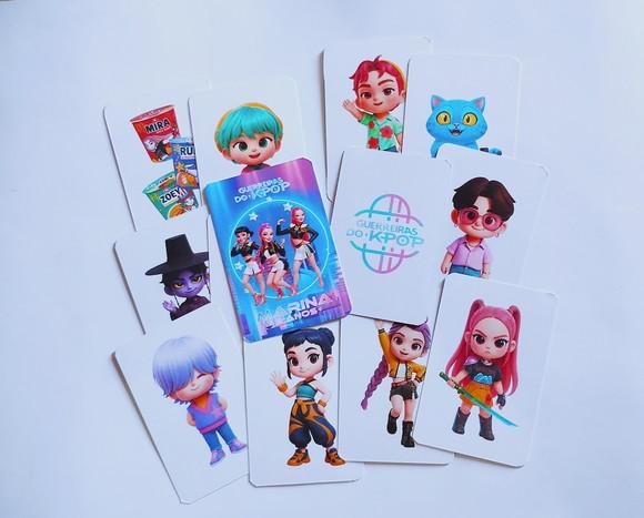 Guerreiras do Kpop Jogo da Memória com Maletinha Lembrancinh