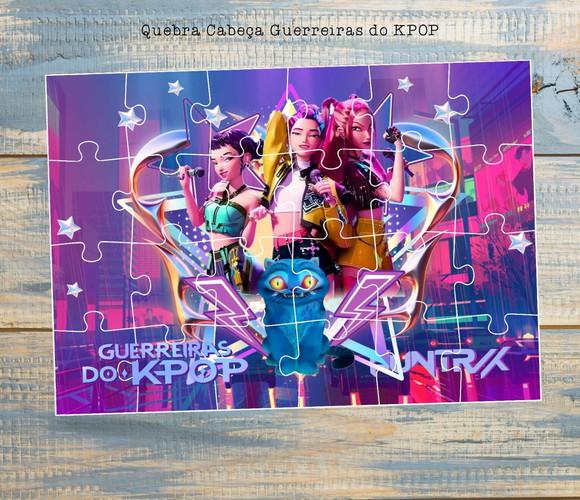 Guerreiras do Kpop Quebra Cabeça Lembrancinha Infantil Festa