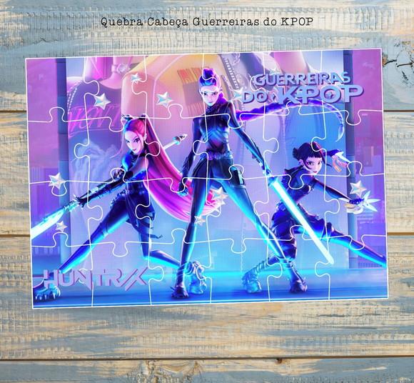 Guerreiras do Kpop Quebra Cabeça Lembrancinha Infantil Festa