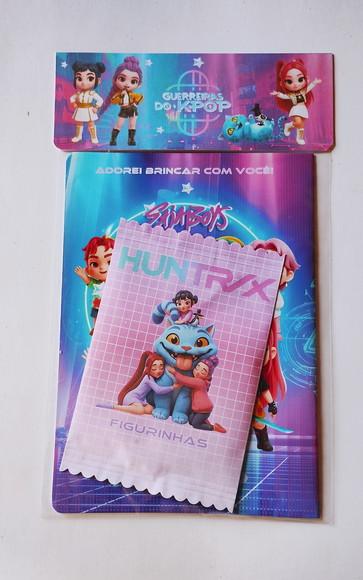 Guerreiras Kpop Álbum com Figurinhas Desenho Colorir Huntrix