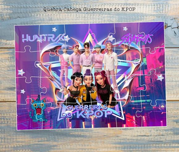 Guerreiras do Kpop Quebra Cabeça Lembrancinha Infantil Festa