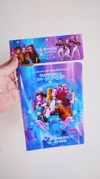 Guerreiras Kpop Álbum com Figurinhas Desenho Colorir Huntrix