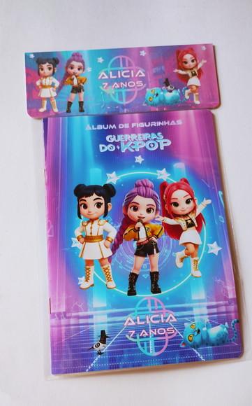 Guerreiras Kpop Álbum com Figurinhas Desenho Colorir Huntrix